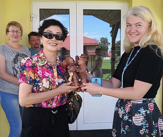 The ceremony of donation of a boiler to Children's Village WARM HOUSE FOR CHILDREN