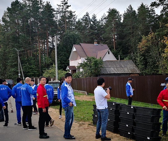 Charity event to purchase fruits in the village of Bykachino