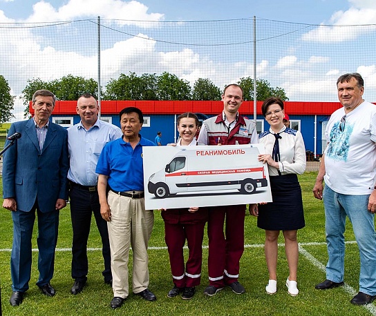 Sponsorship assistance for the construction of the Smolevichi district stadium