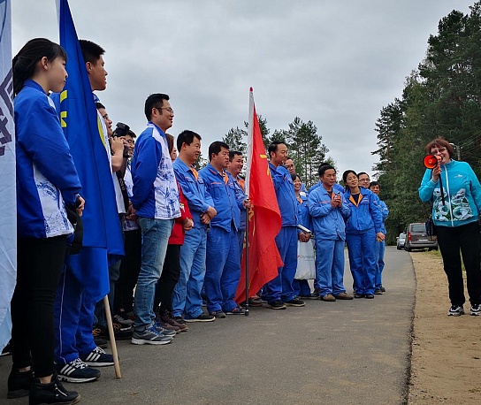 Charity event to purchase fruits in the village of Bykachino