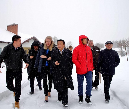 The ceremony of donation of a boiler to Children's Village WARM HOUSE FOR CHILDREN