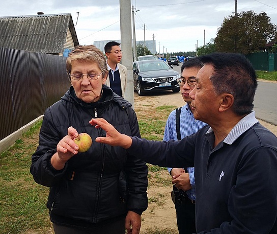 Charity event to purchase fruits in the village of Bykachino